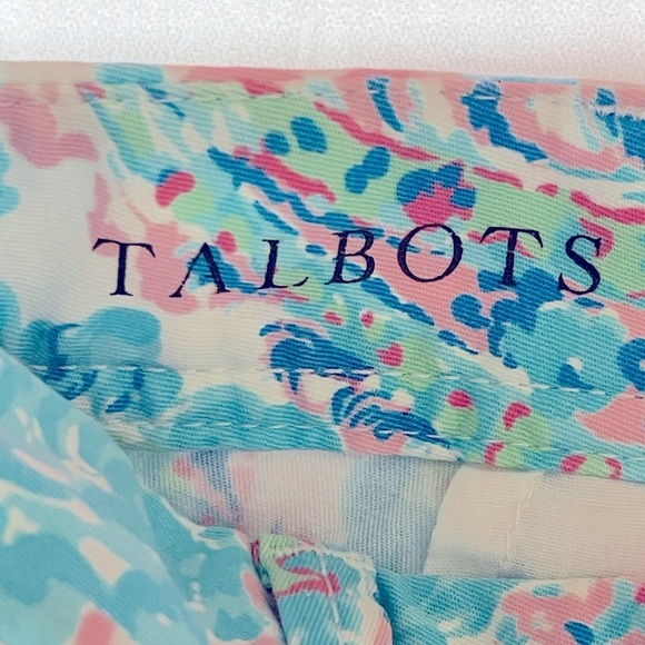 🔥SALE🔥Talbots Girlfriend Fresno Paisley Chino Shorts SZ 4P - Picture 6 of 7